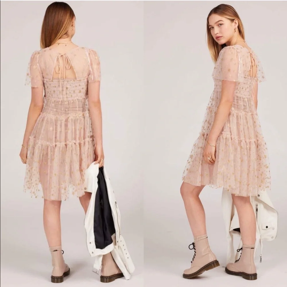 FREE PEOPLE | Starbright Sheer Dress - Picture 3 of 15